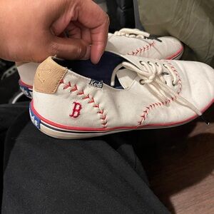 Keds Women’s Boston Red Sox shoes.